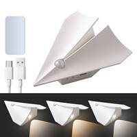 Lampe LED moderne rechargeable à détecteur de mouvement avec éclairage intérieur à 3 couleurs réglables pour chambre et salon, chargement Type-C