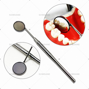 Riflettore per bocca anteriore 85% ultra definizione con rivestimento in rodio strumenti per esame orale autoclavabili - Product Image 1