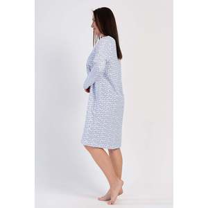 KADIN PATLI UZUN KOL IKI IPLIK XXL GECELIK - AZUL - AZUL - Product Image 2