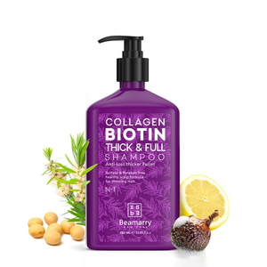 El mejor producto para el cuidado del cabello certificado GMPC cosméticos al por mayor Rosemarry Anti-Pérdida colágeno biotina champú para adelgazar el cabello - Product Image 1