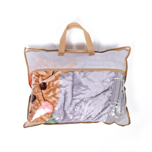 Custom PVC+<strong>Non</strong> <strong>Woven</strong> Bedding <strong>Pillow</strong> Handle Packaging <strong>Bag</strong> - Product Image 6