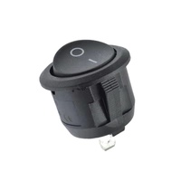 Interrupteur à bascule rond 10A 250VAC/15.1V 125VAC 2 broches ON/OFF SPST avec certification CE/CQC/ENEC pour lampe de table et moto