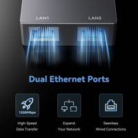 Adaptateur Ethernet Starlink Gen 2 avec double port LAN RJ45, compatible avec l'extension RJ45 filaire Starlink Gen 2V2