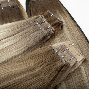 2025 Top Quality Russian Genius Weft Hair <strong>Extensions</strong> Seamless Weft Invisible Hand Tied Hair <strong>Extensions</strong>