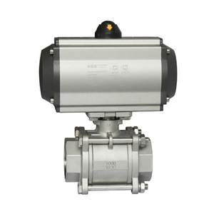 Válvula de Bola de Vapor COVNA DN25 de 1 Pulgada, 2 Vías, 3 Piezas, 1000 WOG, Acero Inoxidable 316, con Actuador Neumático de Acción Simple - Product Image 3