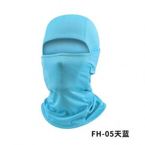 I-0087 Vente en gros de masque de ski en polyester noir personnalisé avec logo imprimé, masque de moto pour homme, masque facial complet, balaclava d'hiver - Product Image 2