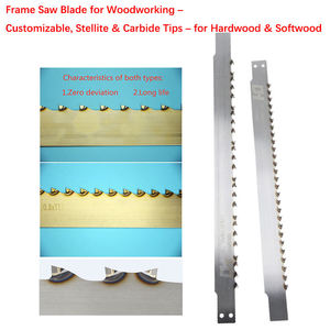 Professional Frame <b>Saw</b> Blade Stellite Tipped & Carbide-Tipped | Custom Made for Frame <b>Saw</b> Machines - Product Image 1