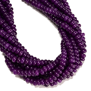 ลูกปัดหยกสีฟ้าอมม่วง ซูกิไลต์<span class=keywords><strong>สี</strong></span>แดงเหลือง ขนาด 5x8 มม. รูปทรงกลมเรียบ สำหรับทำเครื่องประดับกำไลข้อมือ ขายส่ง - Product Image 6