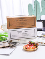 Vente en gros boîte à pâtisserie personnalisée boîte à biscuits avec logo boîte cadeau à tiroir pour emballage de biscuits/macarons/boulangerie sucrée