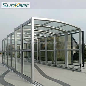 Recinto de Patio Anti-UV fuerte y estable, buen <span class=keywords><strong>precio</strong></span>, cubiertas de <span class=keywords><strong>terraza</strong></span> de PVC, dosel retráctil para puerta de solárium, parasol para Patio - Product Image 6