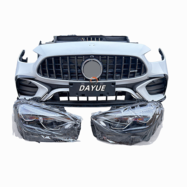 Mercedes-Benz C-Class 206 AMG 63 Used Plastic Front Bumper with Radiator and Headlight Package Bolt-On Replacement