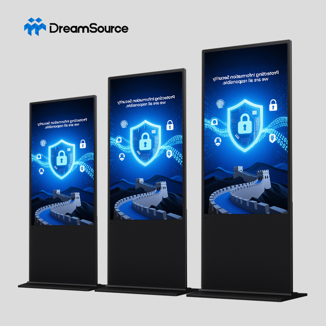 43 49 55 65 Inch Floor Standing Kiosk Digital Signage and Displays Lcd 4K Android Windows Smart Touch Screen for Retail Store
