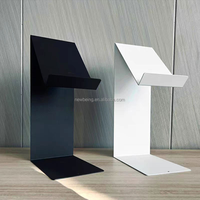 Podium en acrylique PMMA simple personnalisé pour le pupitre de réunion de chaire d'église en plexiglas transparent