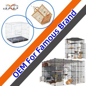 Cage pour chat pour usage domestique, petit appartement, espace intérieur, gain de place, intégrée avec un lit pour chat et une litière, fabriquée en Chine - Product Image 1
