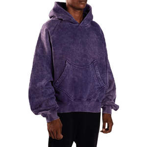 Custom Men <b>Oversized</b> French Terry Drop Shoulder Streetwear <b>Hoodie</b> Design Windproof Loose Fit Long Length - Product Image 4