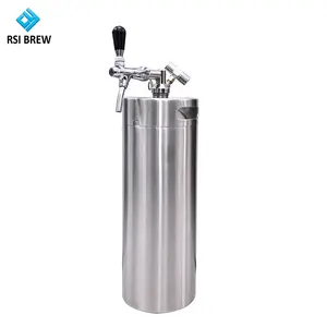 barrel 10l Suppliers-High quality 10L Stainless Steel Growler Homebrew Mini Barrel Beer Keg