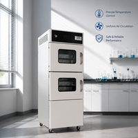Gabinete de Secado al Vacío Médico de 68L, Temperatura Ajustable de 40-80°C, Acero Inoxidable, Equipo de Laboratorio Moderno de Alta Calidad