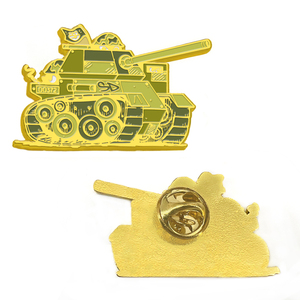HEM Factory Customized Metal Soft <strong>Enamel</strong> Gold Plated Lapel Pin Wholesale Custom Digital Cartoon Tank <strong>Enamel</strong> Pins - Product Image 6