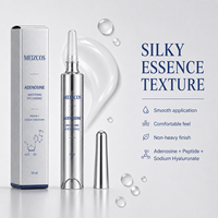 Sérum pour les yeux à l'adénosine et aux peptides de 10 ml avec hyaluronate de sodium, essence hydratante légère dans un emballage stylo applicateur de précision