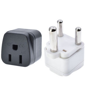 Zuid-Afrika Reisstekkeradapter 3-polig, veilig geaard, VS naar elk type <span class=keywords><strong>M</strong></span> voor landen zoals Botswana, Nepal, Pakistan, Namibië - Product Image 1