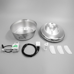 Fontaine à eau pour animaux de compagnie, v, en acier inoxydable, pour chats et chiens, filtre à eau, vente en gros - Product Image 3