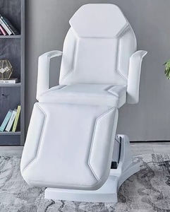 Table de massage portable WSS pliable blanche moderne à 3 moteurs, table de massage électrique pour salon de beauté, en vente - Product Image 4
