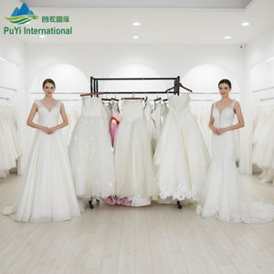 Vestido de Novia de Verano de Gasa Estilo Sirena PUYI A43-<span class=keywords><strong>2</strong></span>, Lujoso y Sexy, <span class=keywords><strong>Ropa</strong></span> de Boda Usada de Segunda <span class=keywords><strong>Mano</strong></span>, Tallas Mixtas - Product Image 1