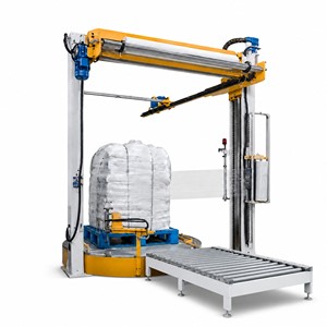 Machine de cerclage de palettes à batterie au lithium haute sécurité, système à fonctionnement continu pour ligne de production de palettes à batterie - Product Image 1