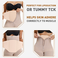 HEXIN Ceinture de compression noire pour brûler les graisses Corset d'entraînement à la taille pour femmes Minceur