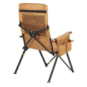كرسي تخييم معدني قابل للطي خفيف الوزن ومحمول للاستخدام الخارجي مع حقيبة حمل للشاطئ والحديقة وصيد الأسماك والشواء وتناول الطعام - Product Image 5