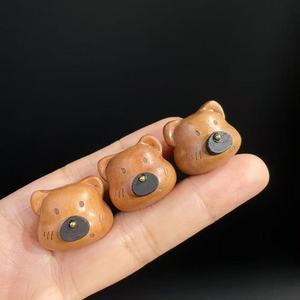 ลูกปัดไม้พีชรูปหัวใจสำหรับทำสร้อยข้อมือ ของตกแต่งไม้ DIY อุปกรณ์งานฝีมือ - Product Image 2