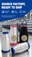Hilo de Coser Invisible de Nylon 6 Monofilamento 120D Transparente, de Alto Brillo, Suave, Alta Tenacidad y Antibacteriano, Venta al Por Mayor de Fábrica