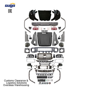 GUGO Kit carrosserie automobile pour Mercedes-Benz Classe <span class=keywords><strong>G</strong></span> W463 Kit carrosserie Pièces automobiles Grille avant Pare-chocs arrière Mise à niveau Autres pièces automobiles W465 - Product Image 1