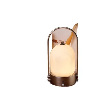 Glass Sleep Atmosphere Table Lamp Globe Sensor <b>Control</b> <b>USB</b> Rechargeable Bedroom Night Light - Product Image 5