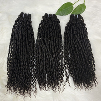 Lots de Cheveux Humains Double Drawn en Gros, 100% Cheveux Naturels à Tisser, Boucles Pixie, Extensions de Cheveux Humains à Double Trame
