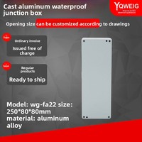 Boîtier en aluminium moulé sous pression avec revêtement en poudre FA22, boîte de jonction 250x80x80mm, étanchéité et câblage extérieur, Chine continentale