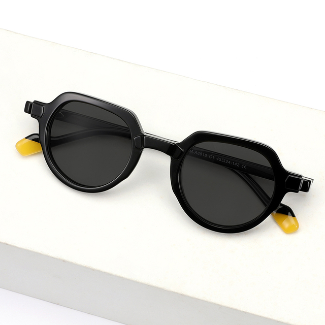 Wholesale Trend Polarized Shades Tac Lenses Sun Glasses Designer Acetate Heart Sunglasses for Men Women