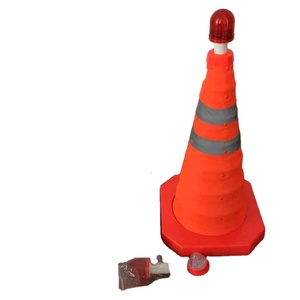 30cm yansıtıcı PP araba katlanır katlanabilir yol güvenliğ<span class=keywords><strong>i</strong></span> trafik konisi en iyi ışık ile uyarı - Product Image 5