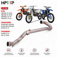 Tuyau de liaison avant d'échappement en alliage de titane pour moto KTM EXC-F Six Days 350 450 500 Husqvarna FE 350 450 501 Spécifications UE 17-19