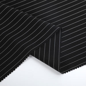 Оптовая продажа, черная полосатая ткань для костюма, вискоза, полиэстер, спандекс, тканая ткань для женщин и мужчин, блейзеры, одежда - Product Image 5