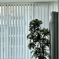 Stores verticaux transparents électriques intelligents modernes Rideau de rêve de couleur pure Maison Chambre Salon Étude Intégré Plain Français