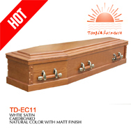 TD-EC11 simple ataúdes de cartón para adultos precio de fábrica de alta calidad y buen servicio