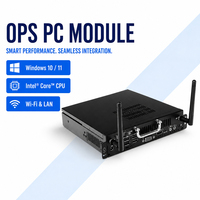 Módulo OPS para PC, Intel Core, Windows 10/11, Mini Computadora sin Ventilador para Pizarra Interactiva, Pantalla de Enseñanza 4K, Wifi, USB