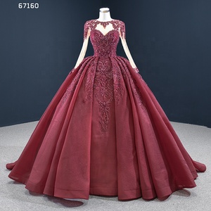 Jancember RSM67160 Robe de soirée à manches longues en dentelle avec appliques pour femmes - Product Image 4