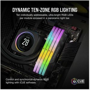 Nouvelle RAM de bureau VENGEANCE RGB 32 Go (2x16 Go) DDR5 DRAM 6400 MT/s C32 Kits de mémoire 32 Go - Product Image 6