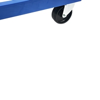 Chariot de transport portable en plastique robuste à quatre roues pour entrepôt PLA150A-ZDL