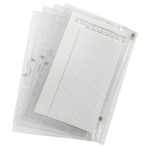 Modernqiu A4 PVC anneau <span class=keywords><strong>de</strong></span> poche en plastique document sac <span class=keywords><strong>de</strong></span> remplissage pochette fermeture éclair dossiers trous <span class=keywords><strong>de</strong></span> fichiers budget <span class=keywords><strong>liant</strong></span> sacs à feuilles mobiles - Product Image 3