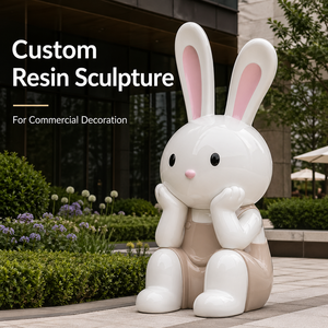 Statue en résine en forme <span class=keywords><strong>de</strong></span> cœur et d'étoile colorés, sculptures en résine pour l'affichage en magasin commercial - Product Image 6