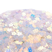 Paillettes dorées 7 mm en forme de fleur à cinq pétales pour nail art, slime, résine plastique, matériau de remplissage nacré DIY, patchs pour fard à paupières, sequins