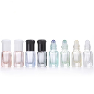 ราคาโรงงาน ขวดลูกกลิ้งแปดเหลี่ยม 3 มล. สำหรับน้ำมันหอมระเหย คริสตัลหยก พร้อมฝาปิดแบบโรลออน - Product Image 2